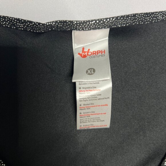 Morph 70s Disco Costume Black Gold Top and Bell Bottom Pants Set Size XL - Picture 6 of 10